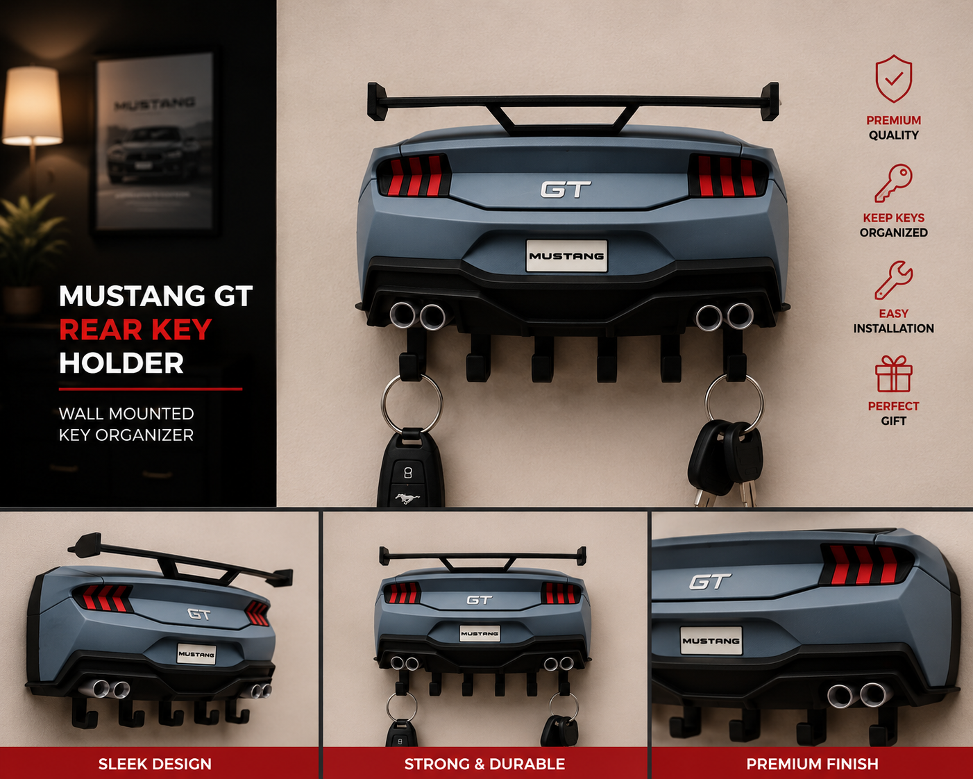 Mustang GT Key Holder