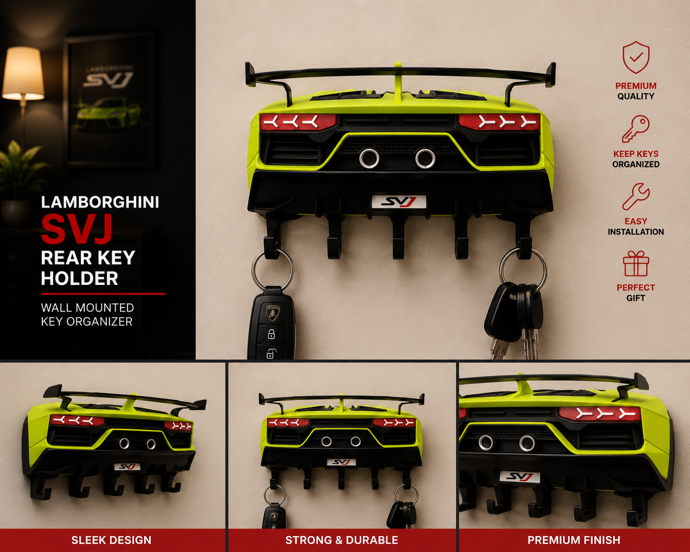 Lamborghini SVJ Key Holder