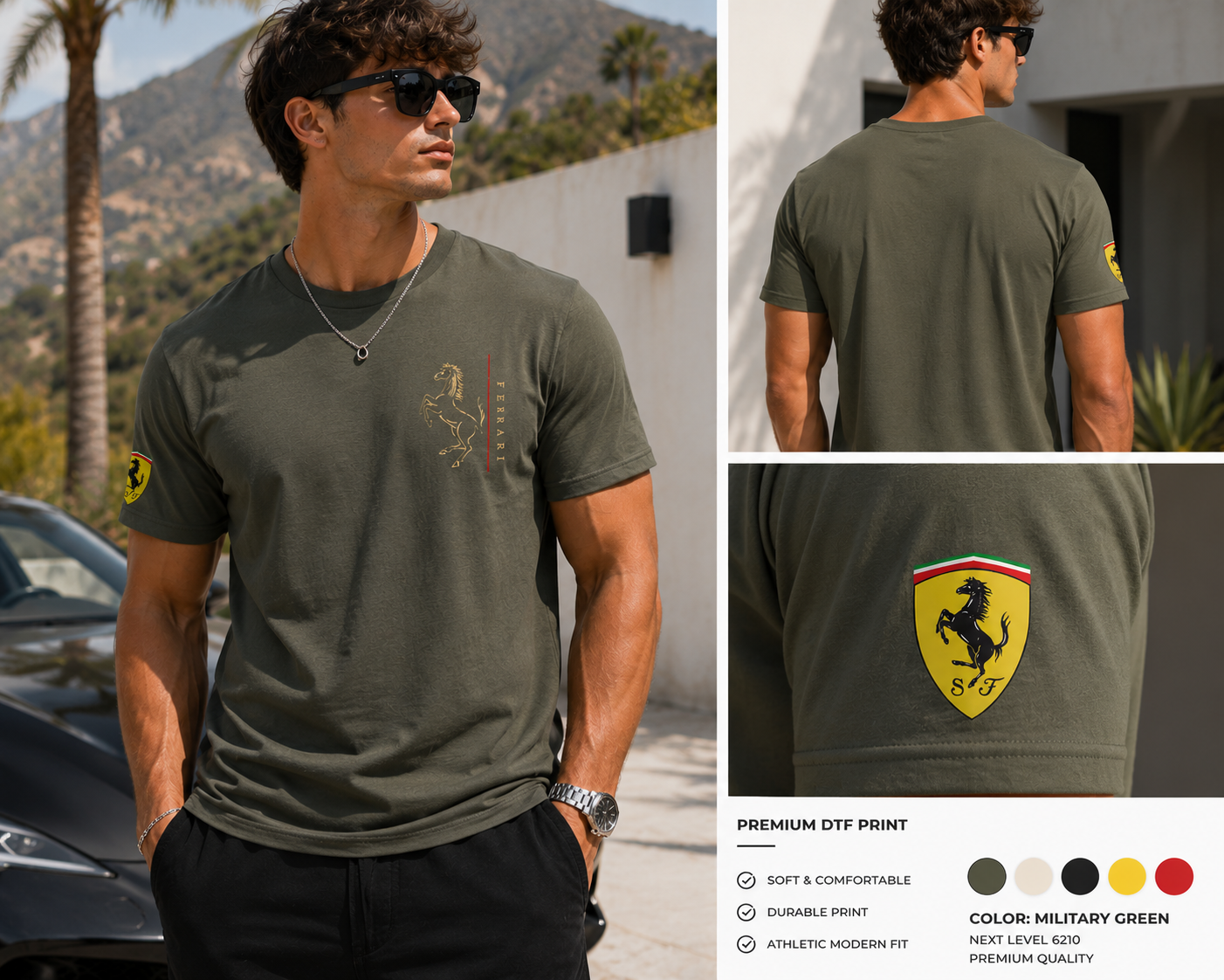 Ferrari Heritage Premium T-Shirt